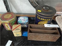 Vintage & Contemporary Advertising Tins