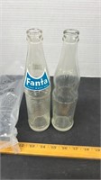 2 Vintage Fanta Bottles.