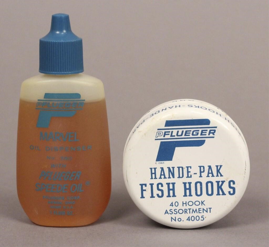 Vintage Pflueger Speed Oil & Hande-Pak Fish Hooks