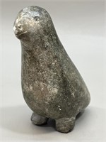 Eskimo Art Soapstone Seal Sculpture,