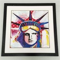 Peter Max framed pencil signed & numbered 81/300