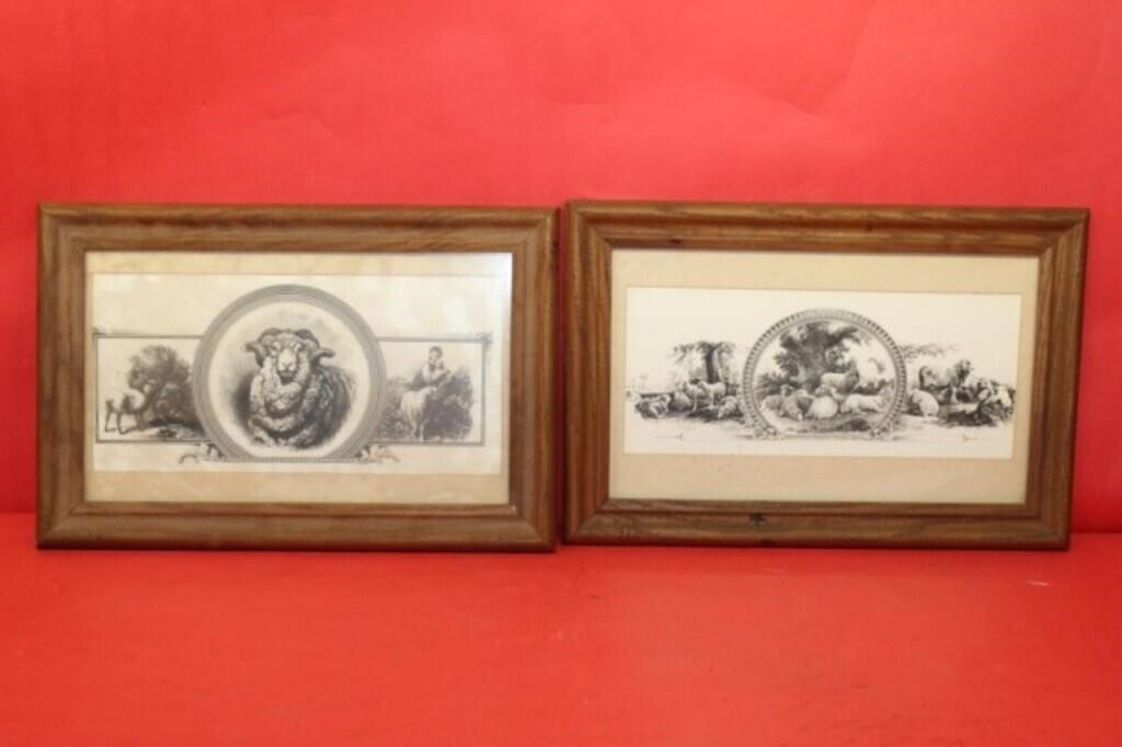 Two Framed Wool Act Prints