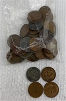 40s-60s One Cent American/Canadian Coins