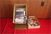 Box Lot Misc VHS, DVD, Household etc