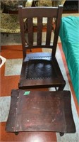 Chair with stool