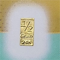 3- 1/2 GRAIN .999 GOLD BARS BENCHMARK
