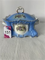 Lidded Limoges China Trinket Box 10"x7"x7"H