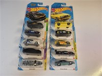 10x hot wheels new on card