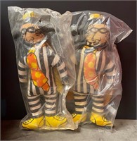 Two Original Hamburgler Dolls in Bag 16”
