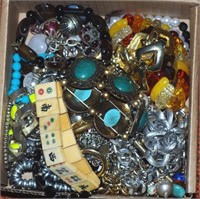 Box of bracelets including charm bracelets