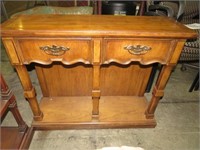 SOLID WOOD 2 DRAWER ENTRY TABLE