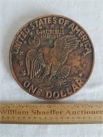 Metal US One Dollar Coin Trivet