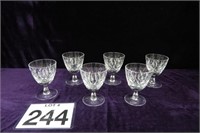 Set of 6 Webb Corbett Crystal Cocktail Glasses