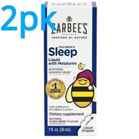 2pk Zarbee's Kid's Sleep Liquid  Melatonin -1oz