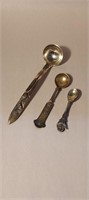 3 pc Sterling Silver Spoons up to 5.25" 49.5g