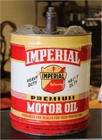 Vintage Imperial Motor Oil 5 Gal. Canister