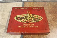 Vintage Sandwiches Cookies Tin and Cookie Cutters