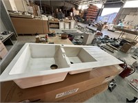Schock Moulded Twin Bowl Sink