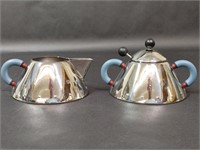 Vintage Alessi Stainless Steel Coffee Creamer Set