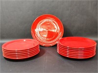 Homer Laughlin Fiesta/Crown Corning Red Plates