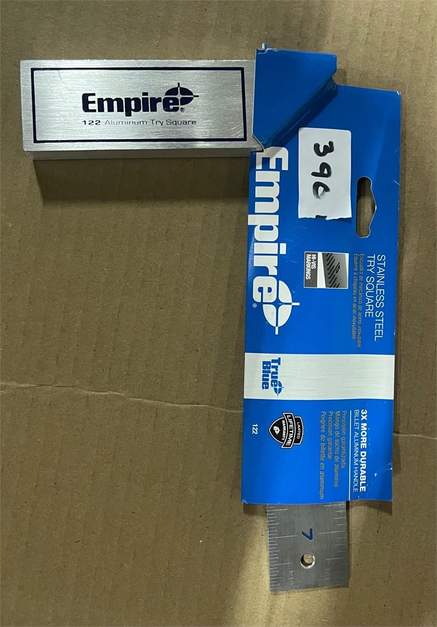 Empire 8" Stainless Steel Try Square