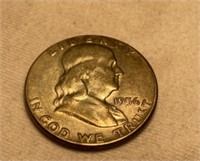 1956 Franklin Half Dollar Coin
