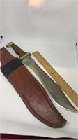 12” custom buck knife with case