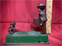 Vintage Cast monkey bank