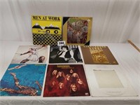 Lot of 8 Rock LP Records