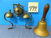 School House Hand Bell & Set Of Shaft Bells