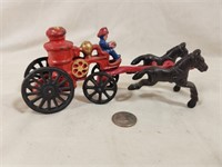 Vintage Cast Iron Fire Wagon