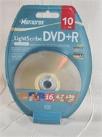 MEMOREX LIGHT SCRIBE DVD+R 10 PACK