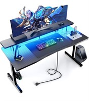 $110 GTRACING GTP210-RGB Gaming Desk, RGB
