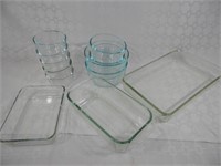 (12)Pyrex Glass Bowls Dish Lot