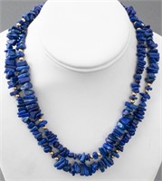 Lapis Lazuli Chip Bead Necklace