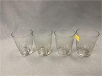 (4) Rohrer's Whiskey Shot Glasses