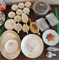 China Dinner Set & Various Glassware