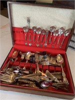 Large selection of plated flatware