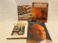 4 hardcover history books