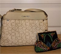 Calvin Klein Purse & Sequined Bag