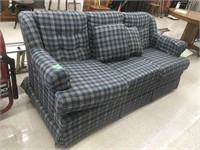 plaid  couch
