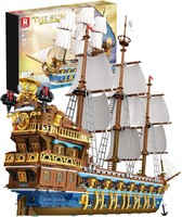 Reobrix 66011 Pirate Ship Building Blocks for Adul