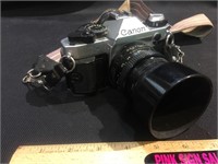 35mm Camera, Canon AE-1 w/ 50mm lens & HOYA