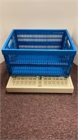 (2) collapsible baskets
