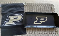 Purdue lot 3 pc tray flag ornament