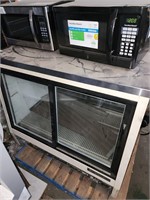 DISPLAY CABINET & 2 MICROWAVES