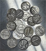 (20) Silver Dimes See Photos for Details