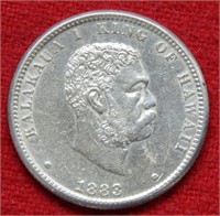 1883 Hawaii Silver Quarter