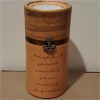 seasons greetings candle