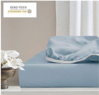OEKO ONE PICE QUEEN FITTED SHEET BLUEFOG